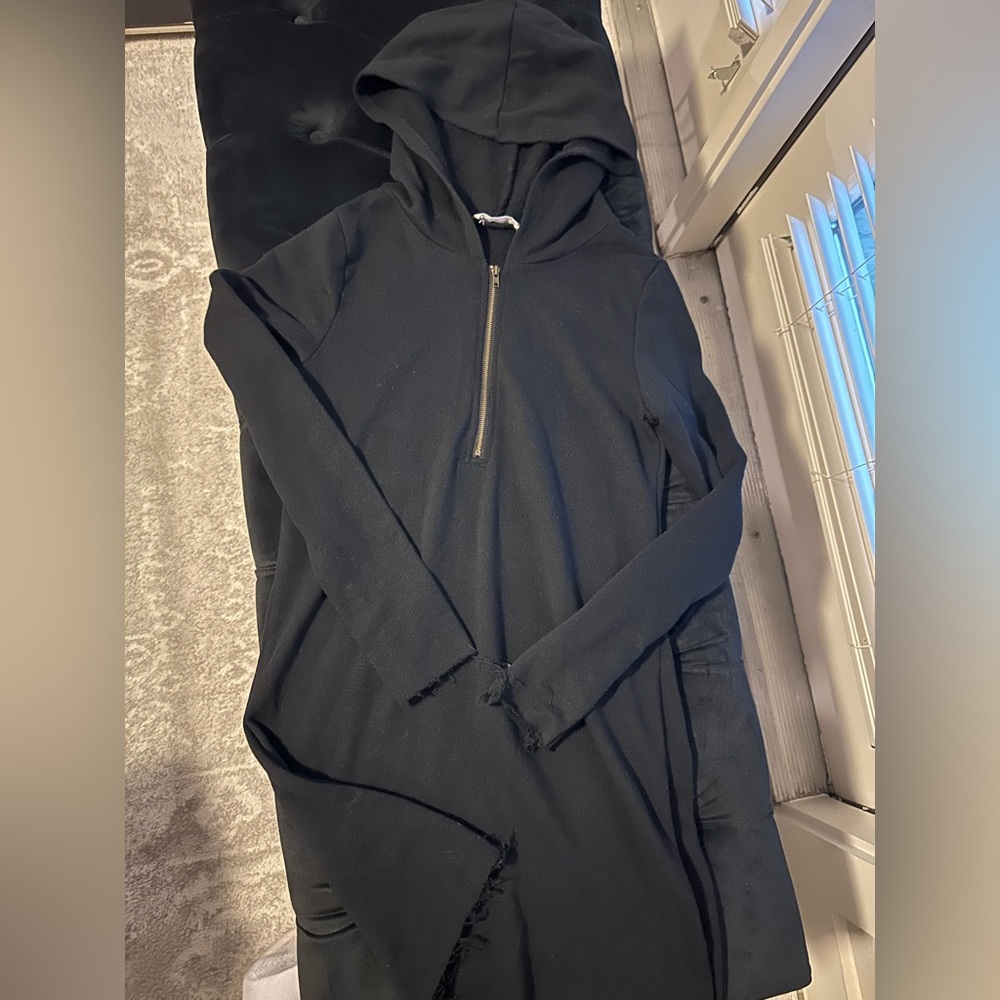 Black Hooded Dress